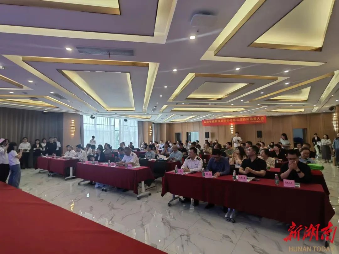 4月21日上午，湖南省植物提取物协会第三届换届选举大会暨植物提取物产品技术贸易措施研究评议基地推介会在湖南自贸试验区长沙片区芙蓉区块举行。 