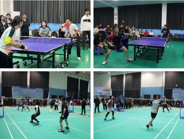 11月25日-26日，城陵矶新港区第五届“自贸杯”乒乓球、羽毛球赛开赛。新港区、自贸片区、综保区机关，区内企业的350余名干部职工参赛。