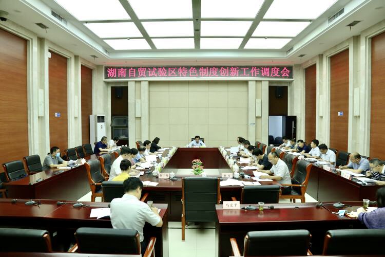 制度创新再加速 沈裕谋主持召开湖南自贸试验区特色制度创新工作调度会