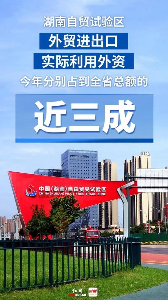 今年是湖南自贸试验区获批建设三周年，三年来，湖南自贸试验区发展成绩单如何？这九组数据告诉你。