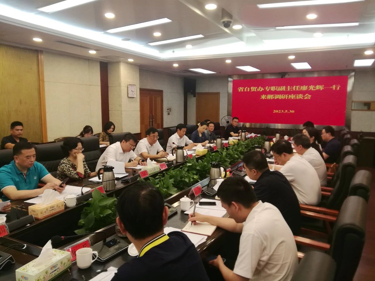 深入推进自贸试验区提升战略！省自贸办廖光辉一行来郴州片区调研